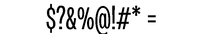 PPMonument CondensedBook Instance Font OTHER CHARS