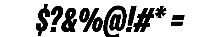 PPMonument CondensedItalicBlack Instance 64bdab06 Font OTHER CHARS