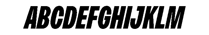 PPMonument CondensedItalicBlack Instance Font UPPERCASE