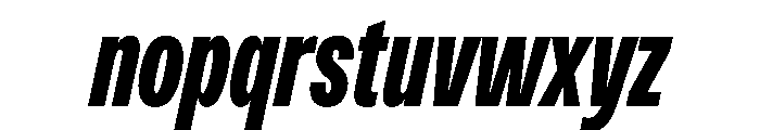 PPMonument CondensedItalicBlack Instance Font LOWERCASE