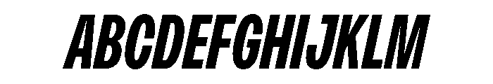 PPMonument CondensedItalicBold Instance Font UPPERCASE