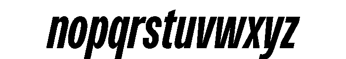 PPMonument CondensedItalicBold Instance Font LOWERCASE