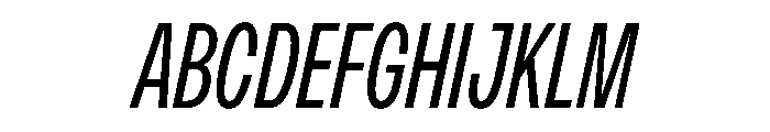 PPMonument CondensedItalicBook Instance 4b254294 Font UPPERCASE