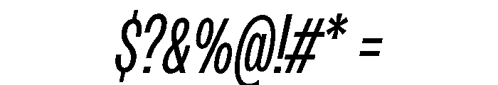 PPMonument CondensedItalicBook Instance Font OTHER CHARS