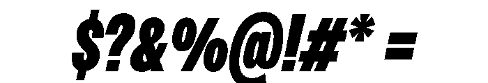 PPMonument CondensedItalicHeavy Instance Font OTHER CHARS