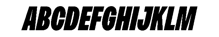 PPMonument CondensedItalicHeavy Instance Font UPPERCASE