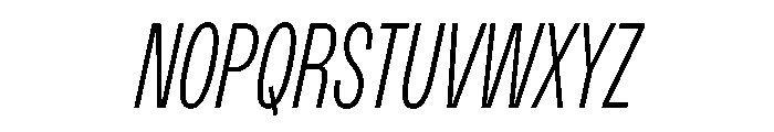 PPMonument CondensedItalicLight Instance Font UPPERCASE