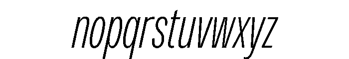 PPMonument CondensedItalicLight Instance Font LOWERCASE