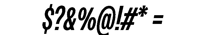PPMonument CondensedItalicMedium Instance Font OTHER CHARS