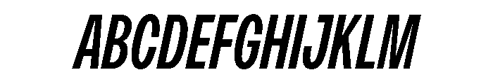 PPMonument CondensedItalicMedium Instance Font UPPERCASE