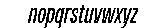 PPMonument CondensedItalicRegular Instance 06b47e6d Font LOWERCASE