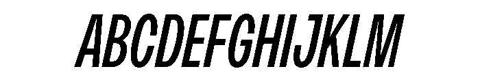 PPMonument CondensedItalicRegular Instance Font UPPERCASE