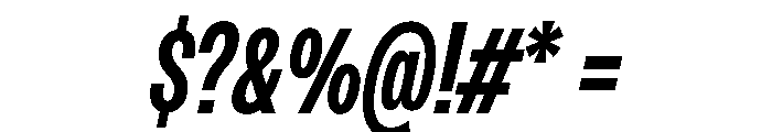 PPMonument CondensedItalicSemibold Instance Font OTHER CHARS