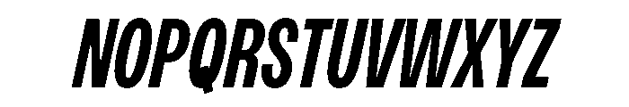 PPMonument CondensedItalicSemibold Instance Font UPPERCASE