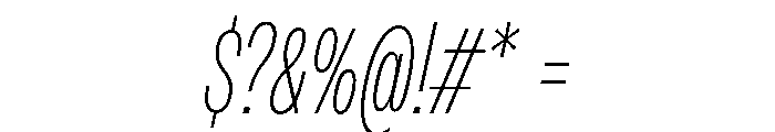 PPMonument CondensedItalicThin Instance 241facb9 Font OTHER CHARS