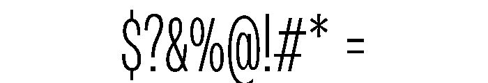 PPMonument CondensedLight Instance Font OTHER CHARS