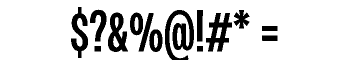 PPMonument CondensedMedium Instance Font OTHER CHARS