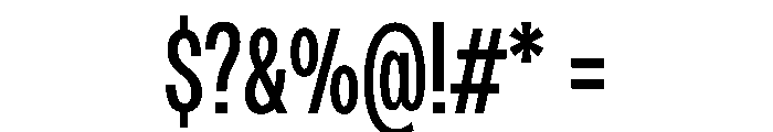 PPMonument CondensedRegular Instance Font OTHER CHARS