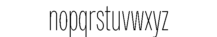 PPMonument CondensedThin Instance Font LOWERCASE