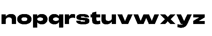 PPMonument ExtendedHeavy Instance Font LOWERCASE