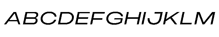 PPMonument ExtendedItalicBook Instance Font UPPERCASE
