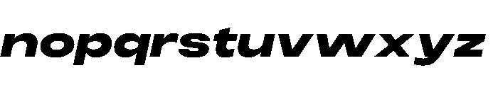 PPMonument ExtendedItalicHeavy Instance Font LOWERCASE