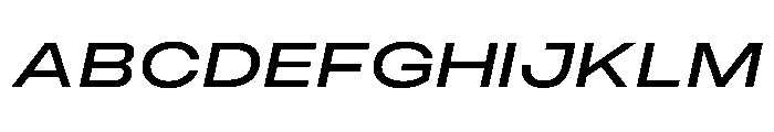 PPMonument ExtendedItalicRegular Instance Font UPPERCASE