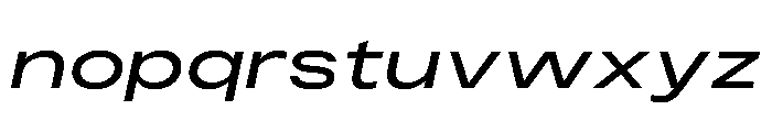 PPMonument ExtendedItalicRegular Instance Font LOWERCASE