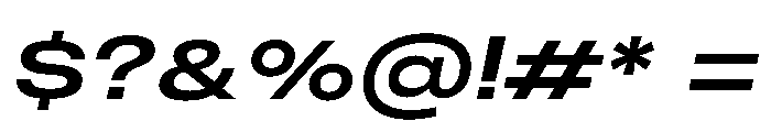 PPMonument ExtendedItalicSemibold Instance Font OTHER CHARS