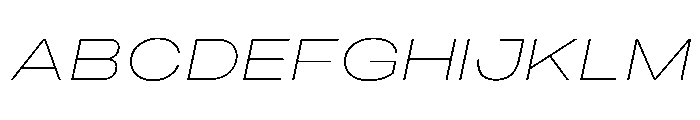 PPMonument ExtendedItalicThin Instance B780e1bc Font UPPERCASE