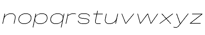 PPMonument ExtendedItalicThin Instance B780e1bc Font LOWERCASE