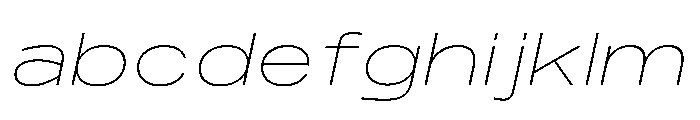 PPMonument ExtendedItalicThin Instance FONT