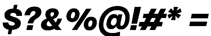 PPMonument ItalicBlack Instance Font OTHER CHARS