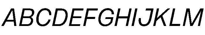PPMonument ItalicBook Instance Font UPPERCASE