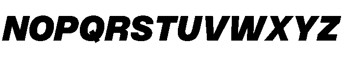 PPMonument ItalicHeavy Instance Font UPPERCASE