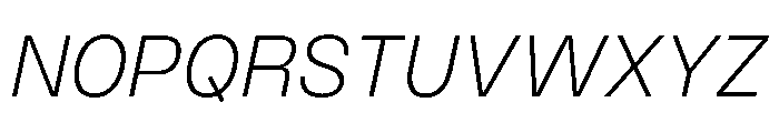 PPMonument ItalicLight Instance Font UPPERCASE