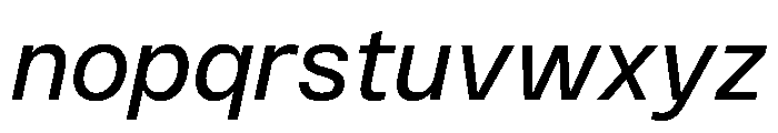 PPMonument ItalicRegular Instance Font LOWERCASE