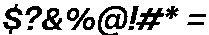 PPMonument ItalicSemibold Instance Font OTHER CHARS