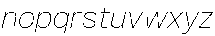 PPMonument ItalicThin Instance Font LOWERCASE