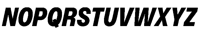 PPMonument NarrowItalicBlack Instance Font UPPERCASE