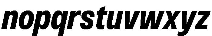 PPMonument NarrowItalicBlack Instance Font LOWERCASE