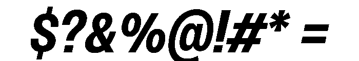 PPMonument NarrowItalicBold Instance Font OTHER CHARS