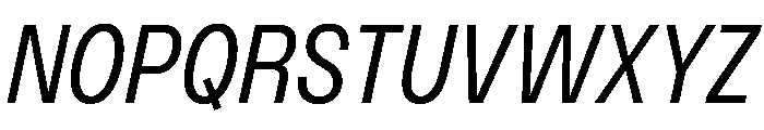 PPMonument NarrowItalicBook Instance Font UPPERCASE