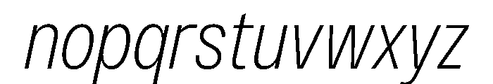 PPMonument NarrowItalicLight Instance Font LOWERCASE