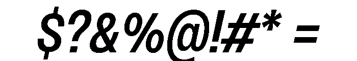 PPMonument NarrowItalicMedium Instance Font OTHER CHARS