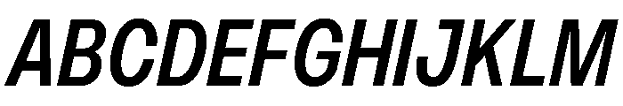 PPMonument NarrowItalicMedium Instance Font UPPERCASE