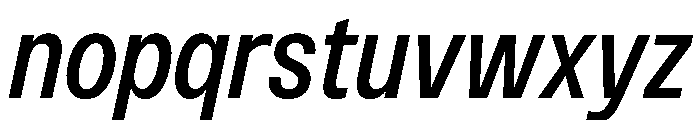 PPMonument NarrowItalicMedium Instance Font LOWERCASE
