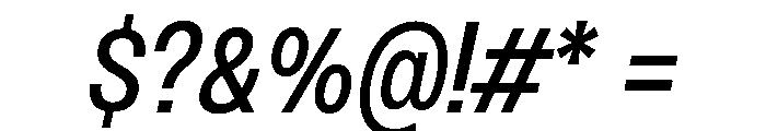 PPMonument NarrowItalicRegular Instance Font OTHER CHARS