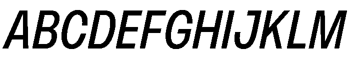 PPMonument NarrowItalicRegular Instance Font UPPERCASE