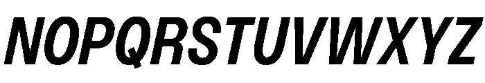 PPMonument NarrowItalicSemibold Instance Font UPPERCASE